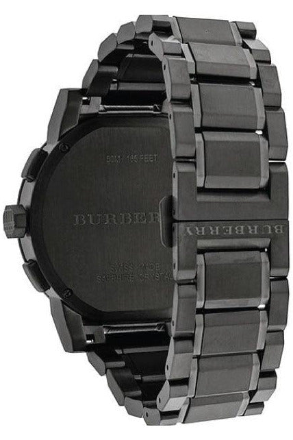 Montre Burberry Acier Noir Pour Homme - BU9365