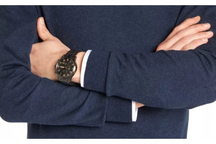 Montre Hugo Boss Acier Noir Pour Homme - 1513275