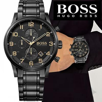 Montre Hugo Boss Acier Noir Pour Homme - 1513275