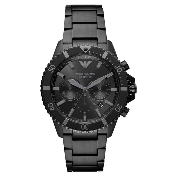 Emporio Armani Montre multifonction en acier inoxydable
