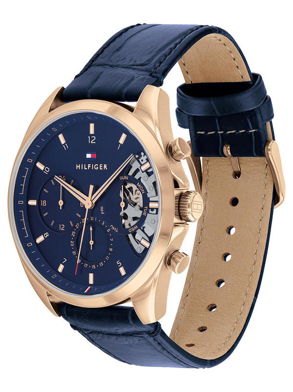 Montre Tommy Hilfiger 1710451, bleu, bracelet.