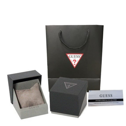 GUESS Mens Burgundy Gunmetal Multi-function Watch GW0571G5