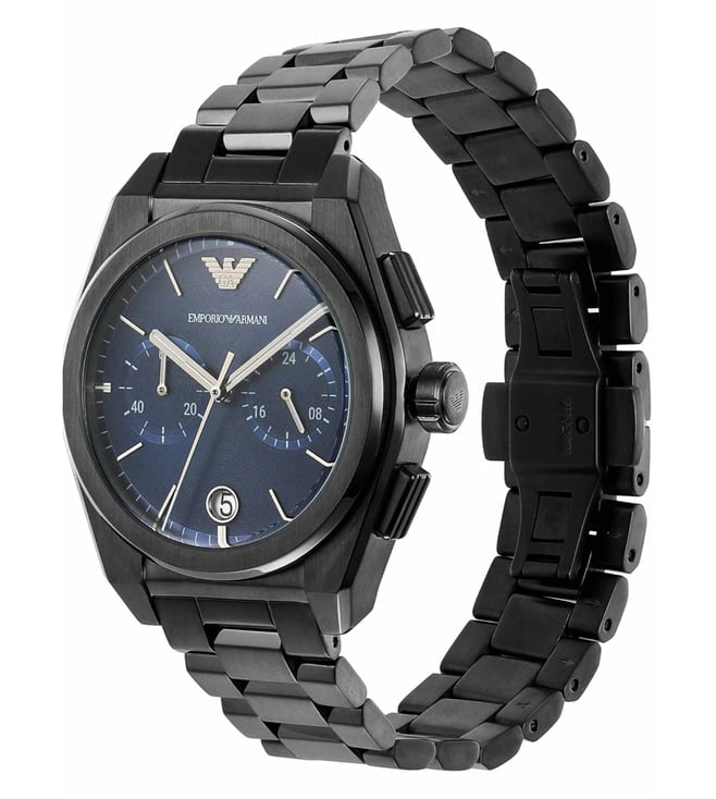 Montre Emporio Armani Avec Cadran Bleu Pour Homme - AR11561