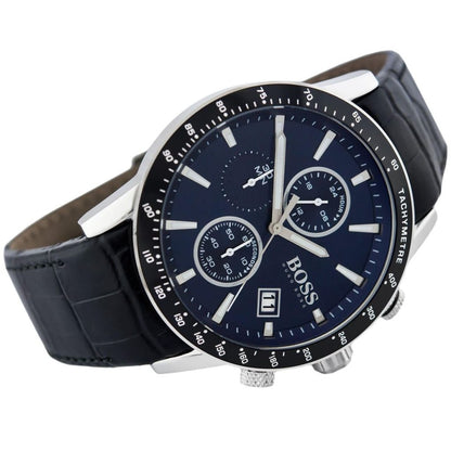 montre homme H-B chronographe bleu 1513391