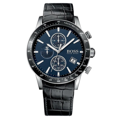 montre homme H-B chronographe bleu 1513391